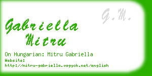 gabriella mitru business card